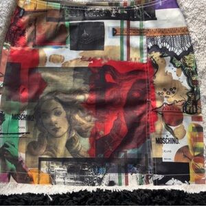 real Moschino Multicolor Graphic Skirt